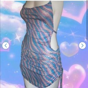 Yung Reaper Moonlight Fever Mini Dress + Jeweled Thong